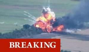 வெடித்து சிதறிய ரஷ்ய ஆயுத களஞ்சியம்