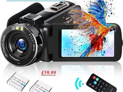 Video Camera Camcorder DIWUER 2021 Upgraded Full HD
