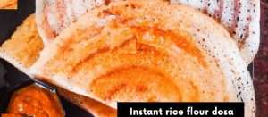 உடனடி அரிசி மாவு தோசை | Instant rice flour dosa recipe in tamil