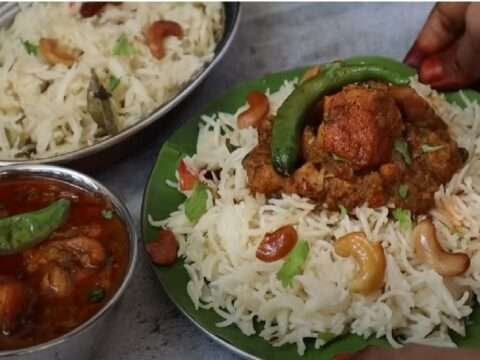 ஒரு முறை lunchக்கு இத செய்ங்க கொஞ்சம் கூட மிஞ்சாது| Ghee Rice | Chicken Kulambu | Lunch Combo Recipe