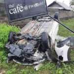 இராணுவ முகாமின் முன் கார் விபத்து | இலங்கை செய்திகள்