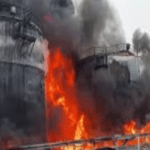 திடீர் தாக்குதல் எண்ணெய் வயல்கள் எரிகிறது