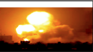 எரியும் இஸ்ரேல் ஆயுத கிடங்கு