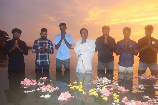நந்திக்கடலில் ரவிகரன் அஞ்சலி
