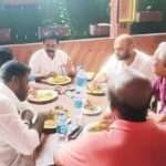 வெள்ளை வேட்டிகள் பிரியாணி கொண்டாட்டம்